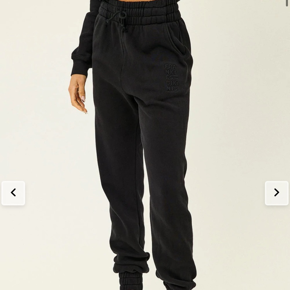 Frankie’s Bikini’s black sweatpants. Never worn and still with price tags.